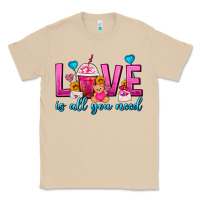 Mushroom Love Is All You Need Valentines Day Frappe Coffee Classic Tee - FaDigitalArtStudio