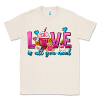 Natural Love Is All You Need Valentines Day Frappe Coffee Classic Tee - FaDigitalArtStudio