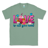 Sage Love Is All You Need Valentines Day Frappe Coffee Classic Tee - FaDigitalArtStudio