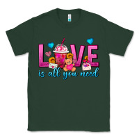 Sports Green Love Is All You Need Valentines Day Frappe Coffee Classic Tee - FaDigitalArtStudio