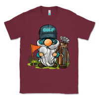 Burgundy golf gnome Classic Tee - BarkalooDesign