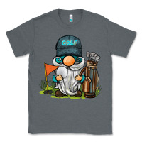 Charcoal Heather golf gnome Classic Tee - BarkalooDesign