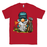 Red golf gnome Classic Tee - BarkalooDesign