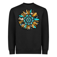 Black gemstone sunflower Heavyweight Sweatshirt - RanaPortraitStore