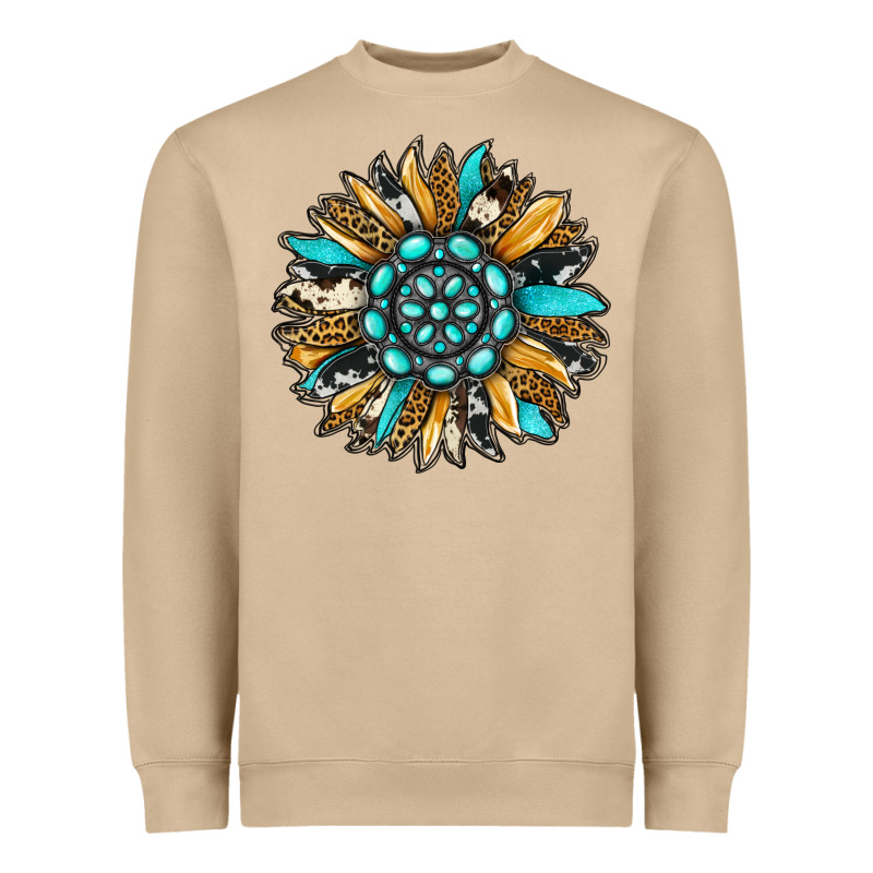 Gemstone Sunflower Heavyweight Sweatshirt by RanaPortraitStore | Teevron