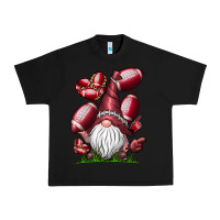 Black American Football Gnome Urban Heavy Tee - CowhideDigitalArt