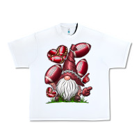 White American Football Gnome Urban Heavy Tee - CowhideDigitalArt