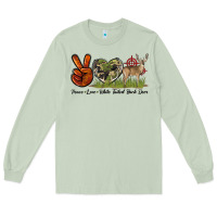 Matcha Peace Love White Tailed Buck Deer Long Sleeve Tee - LillyAllenDesigns