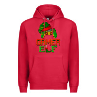 Cardinal Christmas gamer elf Premium Hoodie - BarkalooDesign