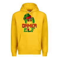 Lemon Christmas gamer elf Premium Hoodie - BarkalooDesign