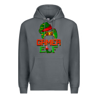 Rock Christmas gamer elf Premium Hoodie - BarkalooDesign