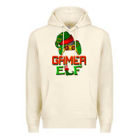 Sandshell Christmas gamer elf Premium Hoodie - BarkalooDesign