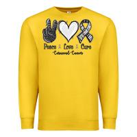 Lemon Peace Love Cure Carcinoid Cancer Premium Sweatshirt - Jasminsmagicworld