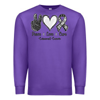 Purple Peace Love Cure Carcinoid Cancer Premium Sweatshirt - Jasminsmagicworld