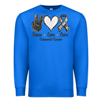 True Royal Peace Love Cure Carcinoid Cancer Premium Sweatshirt - Jasminsmagicworld