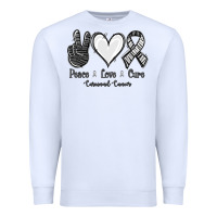 Peace Love Cure Carcinoid Cancer Premium Sweatshirt | Teevron