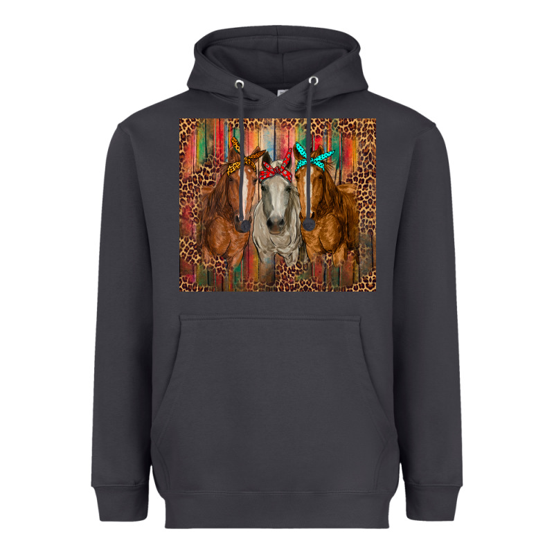 Western Horses With Bandanas Heavyweight Hoodie by RanaPortraitStore | Teevron