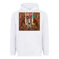 White western horses with bandanas Heavyweight Hoodie - RanaPortraitStore