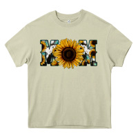 Mossy Sunflower Cowhide Mom Heavy Core Tee - Jasminsmagicworld