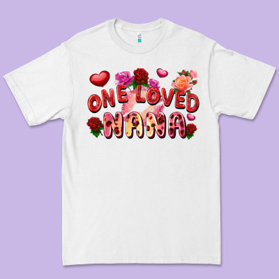 One Loved Nana Premium Tee Designed By Fadigitalartstudio