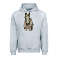 Heather Grey horse Urban Hoodie - RanaPortraitStore