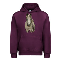 Mauve Wine horse Urban Hoodie - RanaPortraitStore