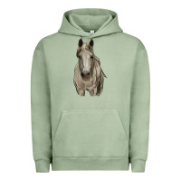 Pigment Oil Green horse Urban Hoodie - RanaPortraitStore