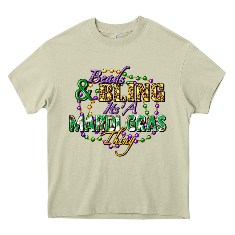 Beads And Bling It's' A Mardi Gras Thing Heavy Core Tee by FaDigitalArtStudio | Teevron