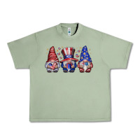 Oil Green American Gnomes Urban Heavy Tee - CowhideDigitalArt