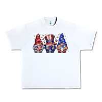 White American Gnomes Urban Heavy Tee - CowhideDigitalArt