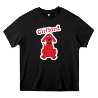 Black clifford the big red dog 98093899 Heavy Core Tee - linhVisuals