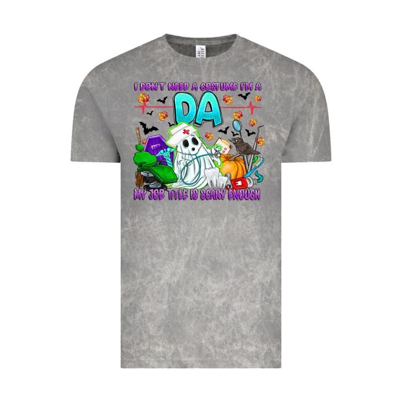 I Don't Need A Costume Im A Da My Job Title Is Sca Vintage Tee by CowhideDigitalArt | Teevron