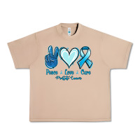 Burro Peace Love Cure Prostate Cancer Urban Heavy Tee - Jasminsmagicworld