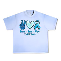 Grape Ice Peace Love Cure Prostate Cancer Urban Heavy Tee - Jasminsmagicworld