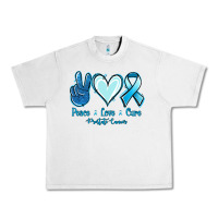 Lunar Rock Peace Love Cure Prostate Cancer Urban Heavy Tee - Jasminsmagicworld
