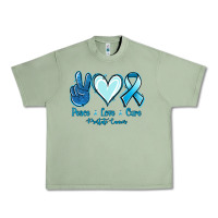 Oil Green Peace Love Cure Prostate Cancer Urban Heavy Tee - Jasminsmagicworld
