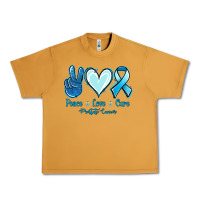 Peanut Butter Peace Love Cure Prostate Cancer Urban Heavy Tee - Jasminsmagicworld