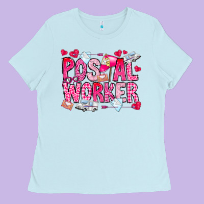 Postal Worker Ladies Tee Designed By Cowhidedigitalart