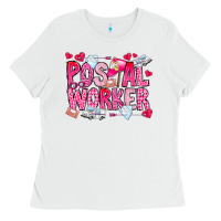 White Postal Worker Ladies Tee - CowhideDigitalArt