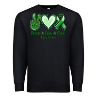 Peace Love Cure Liver Cancer Premium Sweatshirt | Teevron