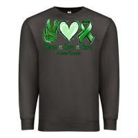 Smoke Peace Love Cure Liver Cancer Premium Sweatshirt - Jasminsmagicworld