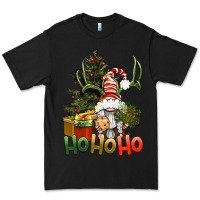 Black Ho Ho Ho Christmas Gnome Premium Tee - BundleAndBundleShop