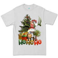 Dove Grey Ho Ho Ho Christmas Gnome Premium Tee - BundleAndBundleShop