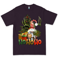 Plum Ho Ho Ho Christmas Gnome Premium Tee - BundleAndBundleShop