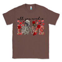 Chestnut Skeleton all you need is love Classic Tee - FaDigitalArtStudio