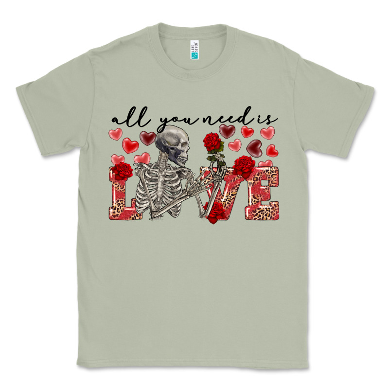 Skeleton All You Need Is Love Classic Tee by FaDigitalArtStudio | Teevron