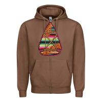 Chestnut serape tooled leather arrowhead Zipper Hoodie - Jasminsmagicworld