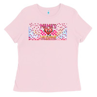 Bubblegum Pink Mama is Valentine 16oz Ladies Tee - CowhideDigitalArt