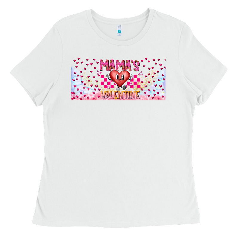 Mama Is Valentine 16oz Ladies Tee by CowhideDigitalArt | Teevron