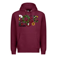 Burgundy christmas love nurselife Premium Hoodie - RanaPortraitStore
